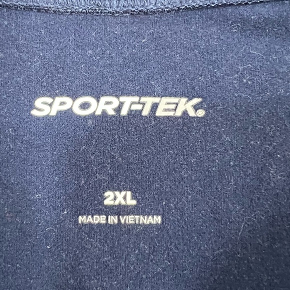 Cintas Logo 1/4 Zip Stretch Long Sleeve Pullover Work Sweatshirt Navy Men’s 2XL - Picture 6 of 7